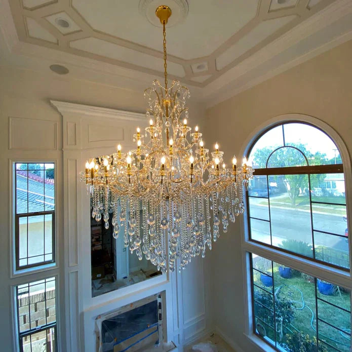 Classic Modern Multi-layers Crystal Chandelier