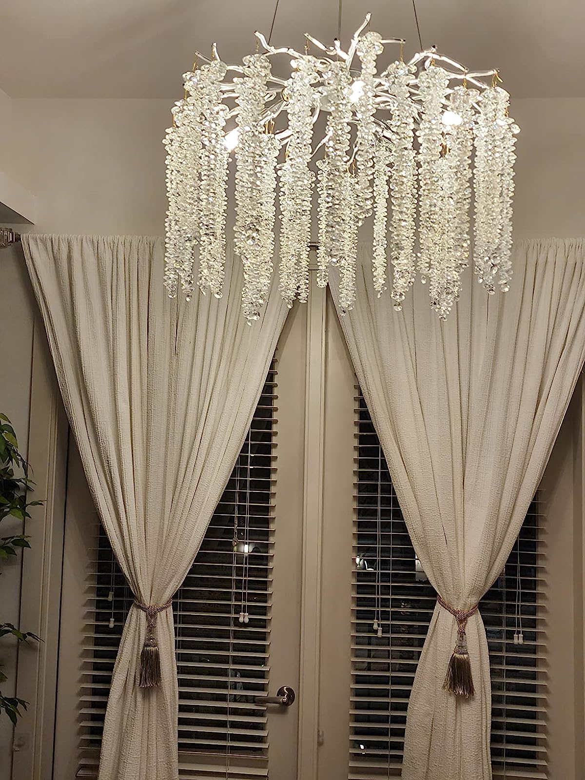 Branch Style Ceiling Light Crystal Icicle Chandelier