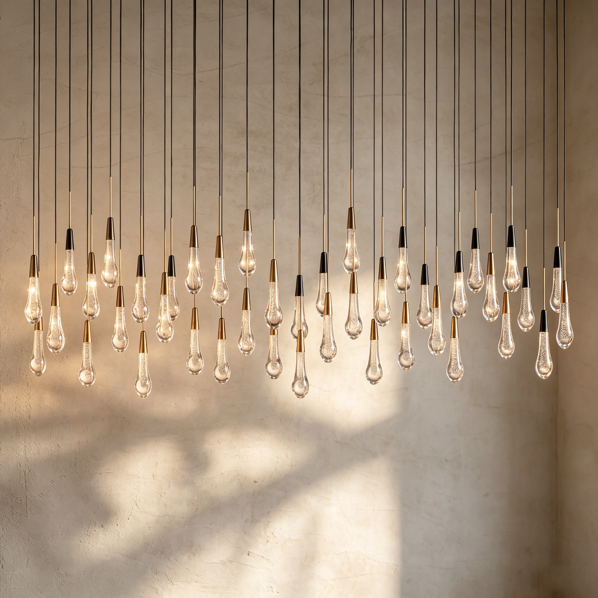 Soltaire Linear Chandelier 37"50"70"