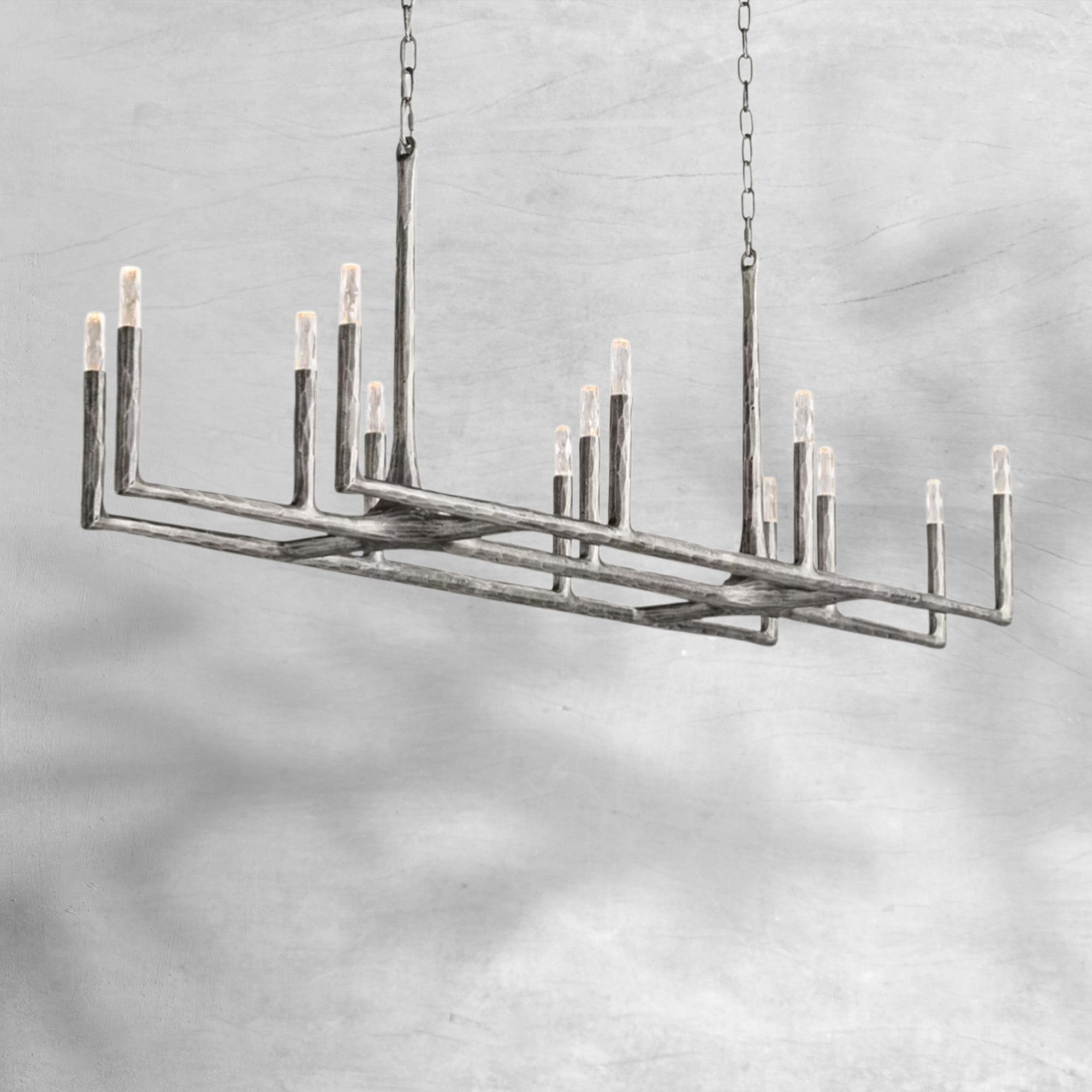 Thalen Forged Linear Chandelier 54" 72" 96"