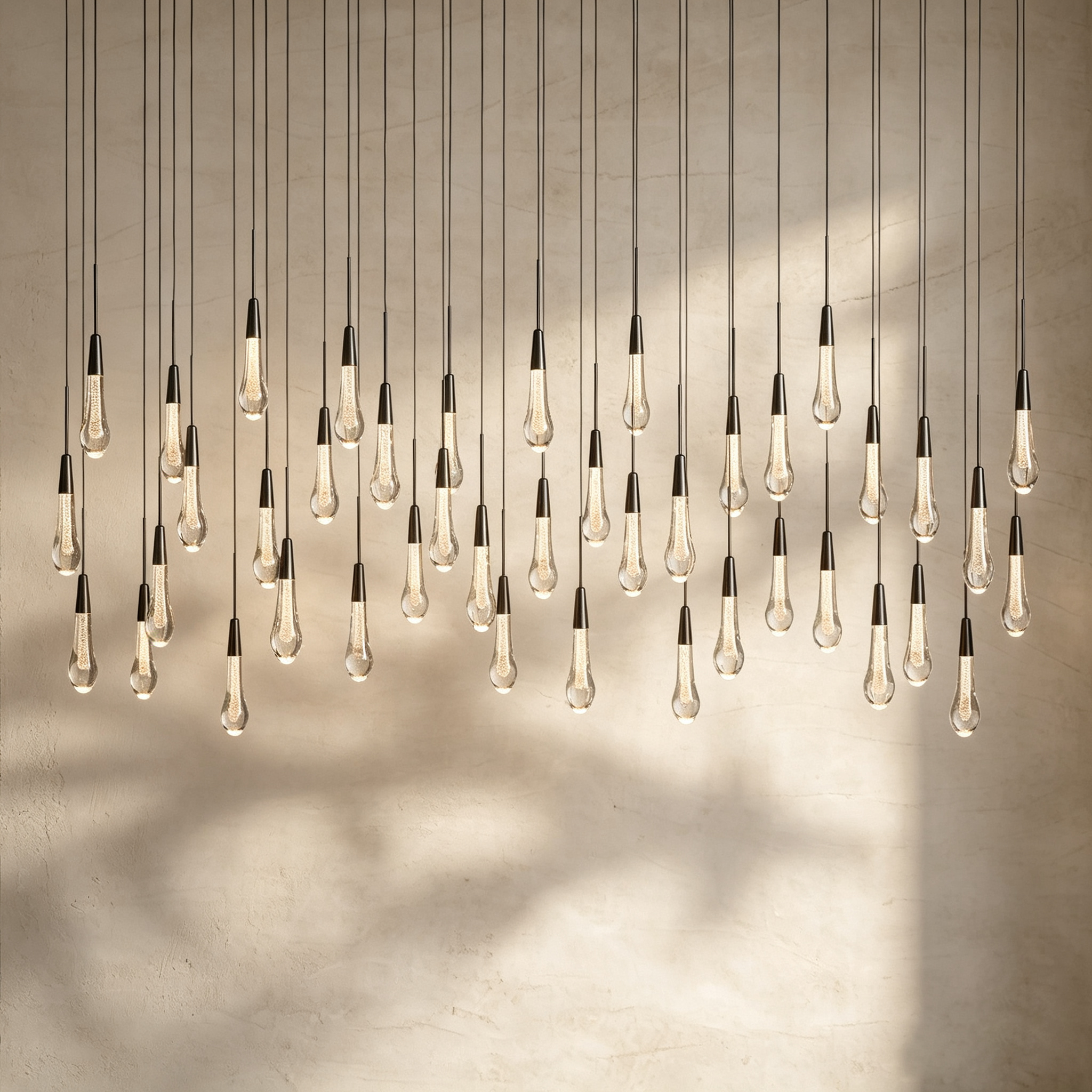 Soltaire Linear Chandelier 37"50"70"