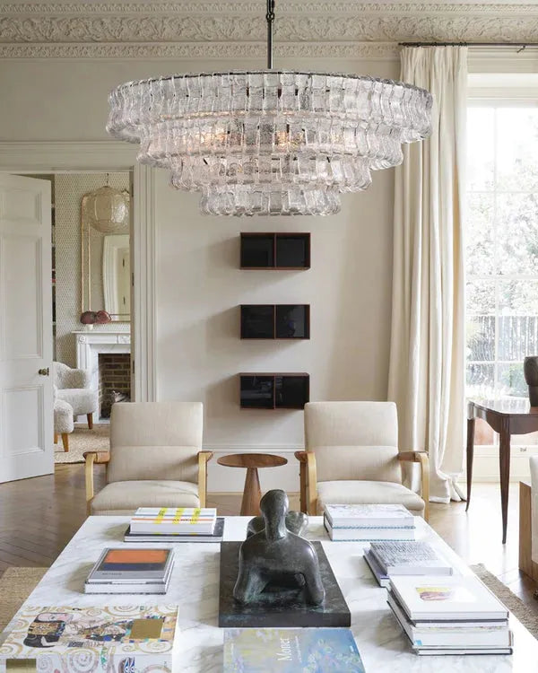 Ghiaccio Round Chandelier 24"36"48"60"