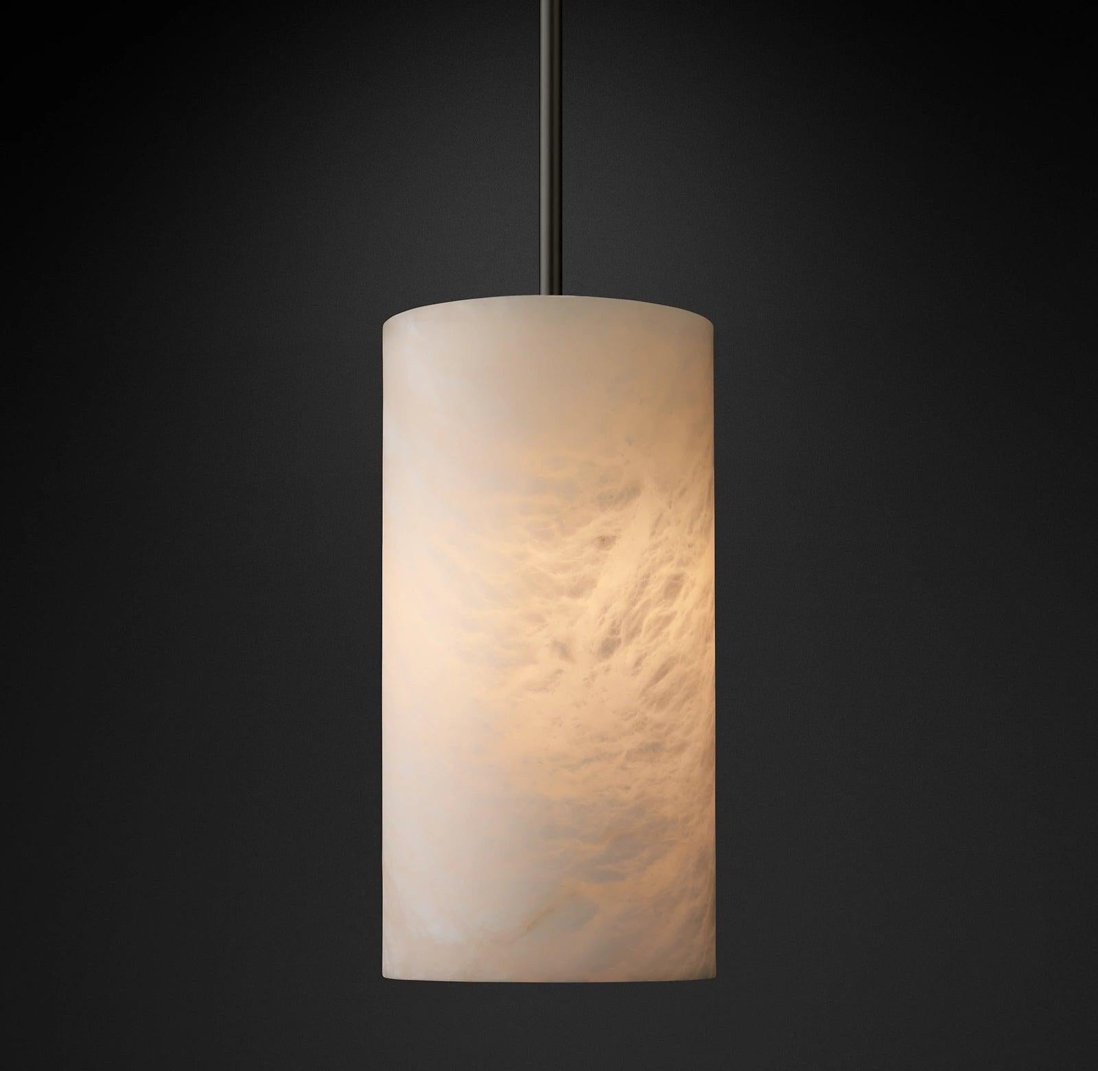 Hand Carved Alabaster Pendent