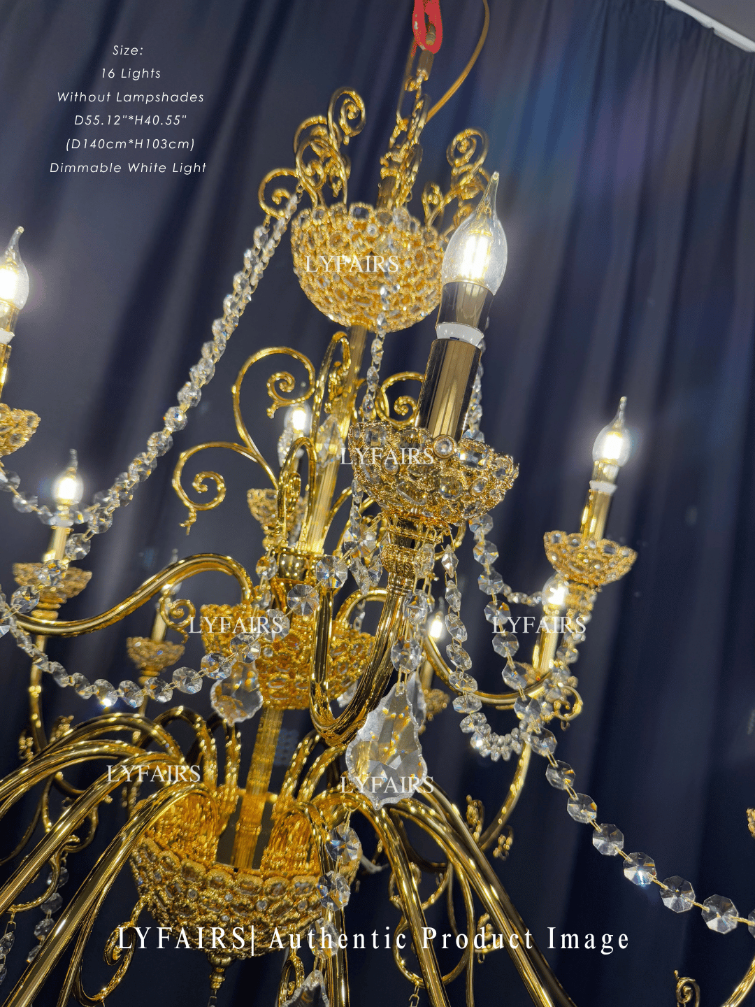 Baroque Revival Crystal Chandelier with Jewelry-Level Craft and Crystals