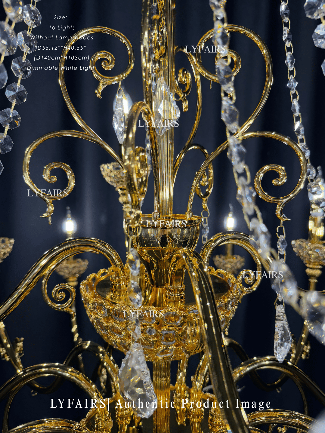 Baroque Revival Crystal Chandelier with Jewelry-Level Craft and Crystals