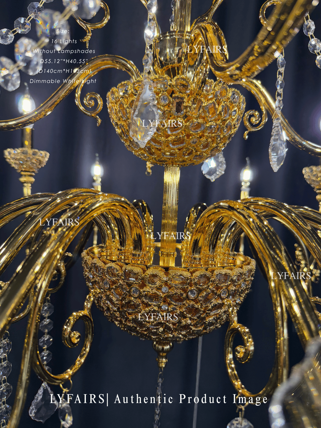 Baroque Revival Crystal Chandelier with Jewelry-Level Craft and Crystals