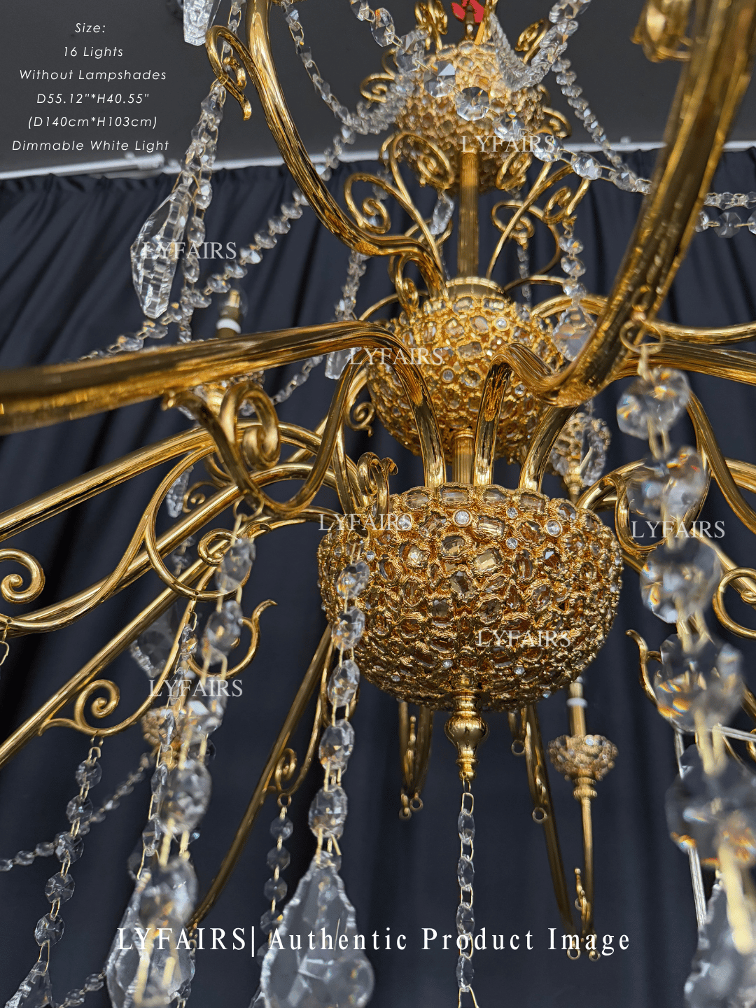 Baroque Revival Crystal Chandelier with Jewelry-Level Craft and Crystals