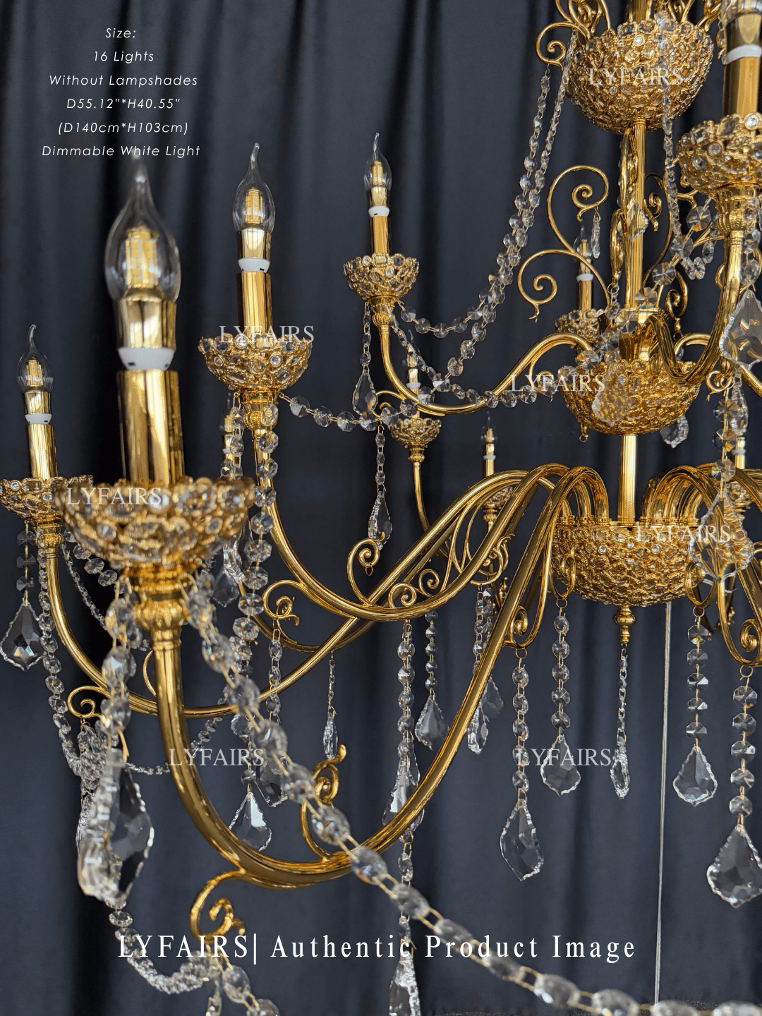 Baroque Revival Crystal Chandelier with Jewelry-Level Craft and Crystals