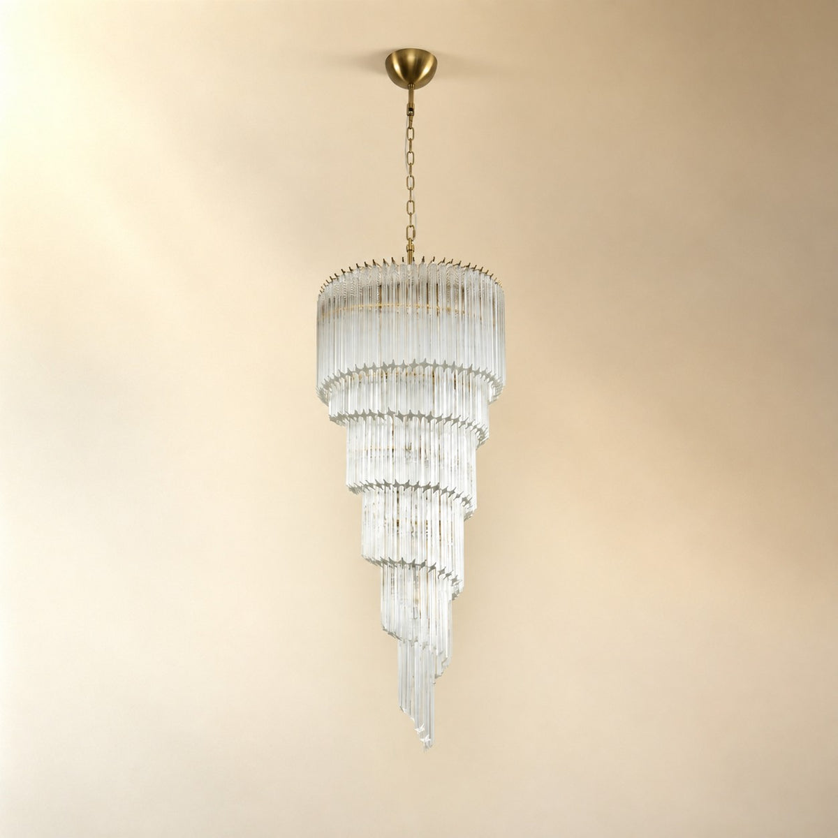 Cascada Spiral Clear Chandelier