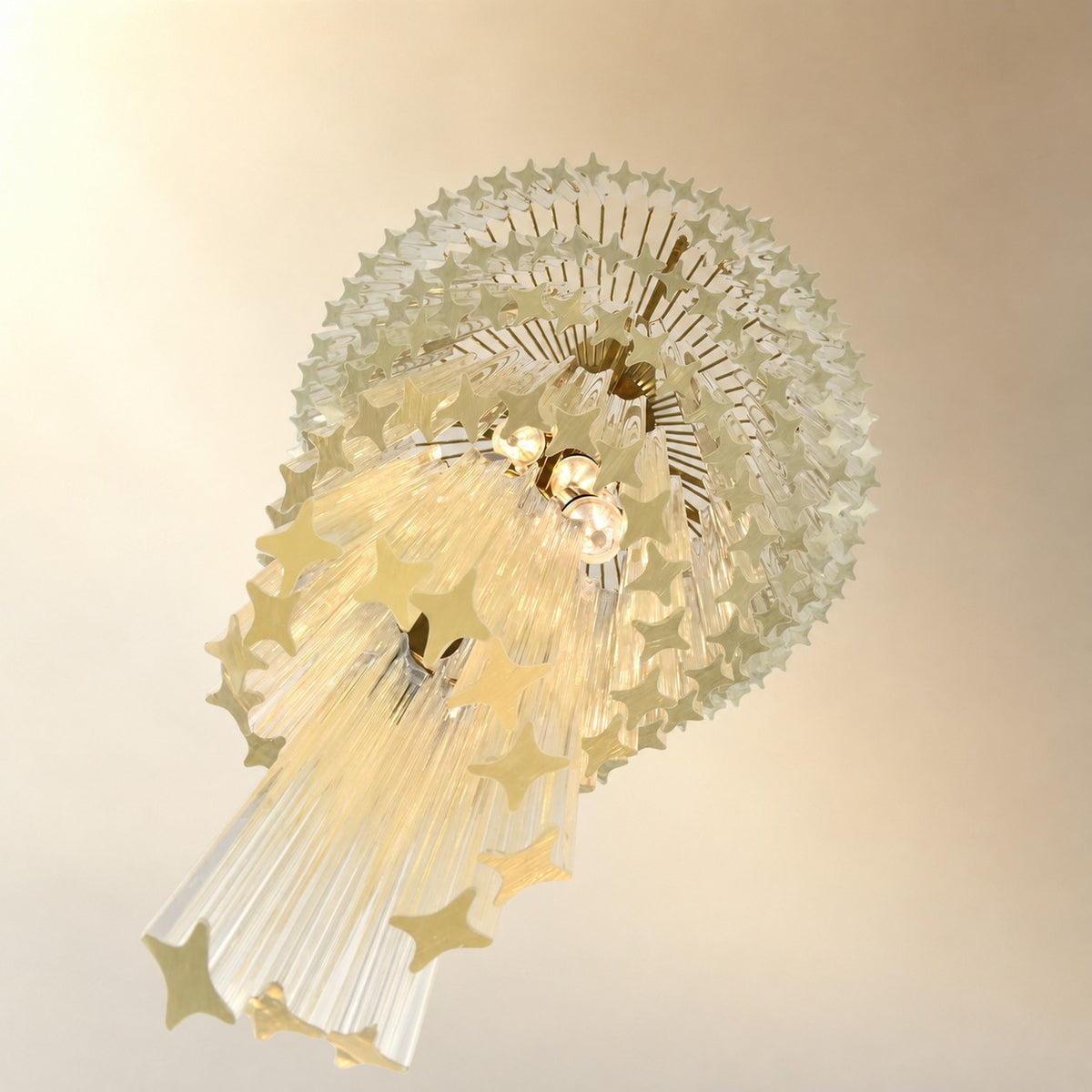 Lucente Noir Spiral Chandelier