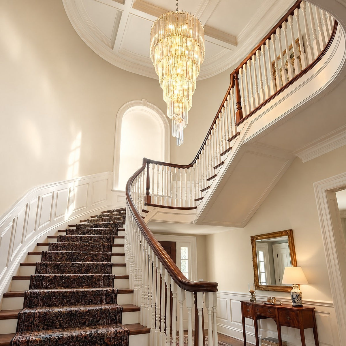 Cascada Spiral Clear Chandelier