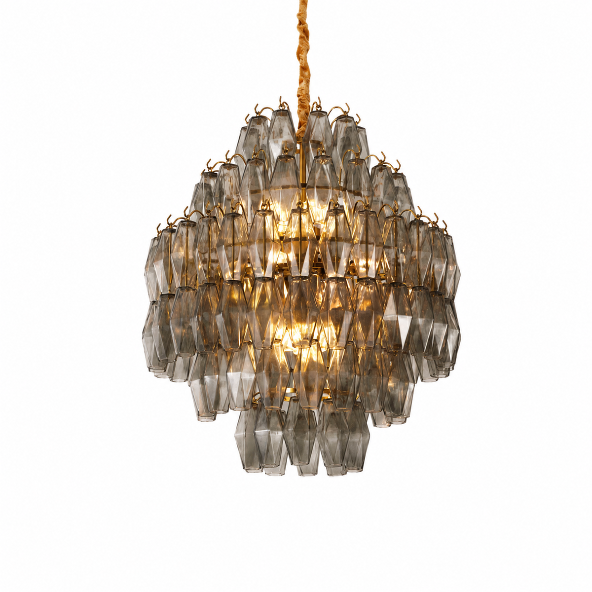 Living/Dining Room Chandelier – Artisan Murano Style Virelle Cascade