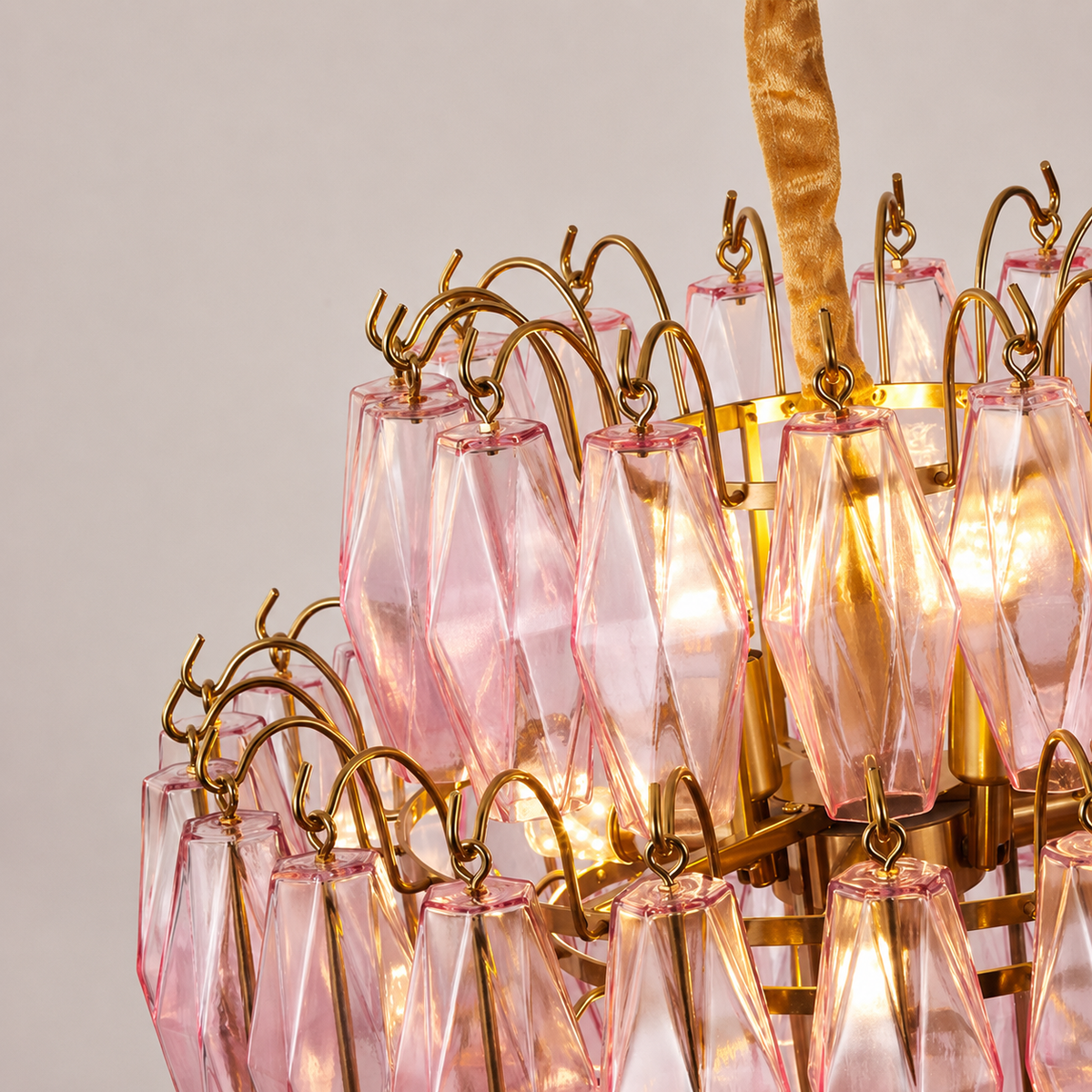 Living/Dining Room Chandelier – Artisan Murano Style Virelle Cascade