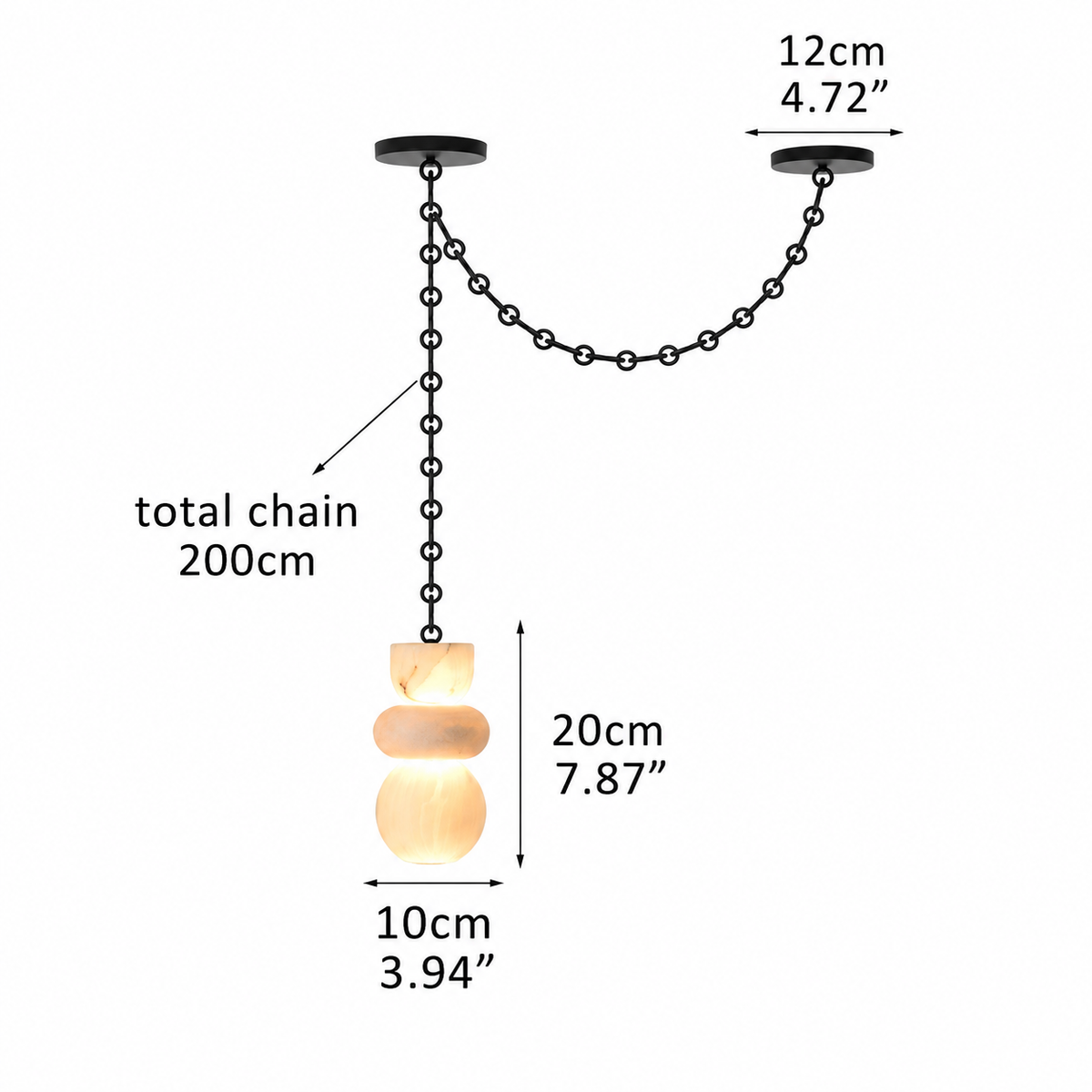 Living Room Chandelier – Sculptural Modern Aurelia