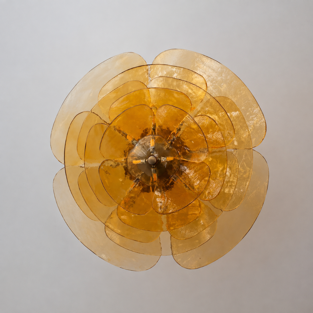 Living Room/Dining Room Chandelier – Artisan Murano Style Petal Cascade