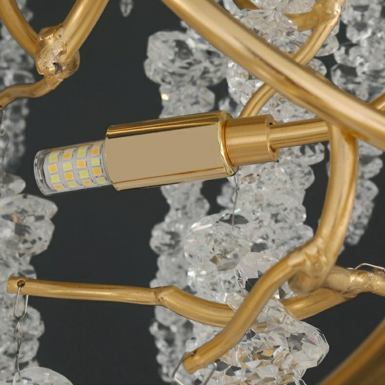 Branch Style Ceiling Light Crystal Icicle Chandelier