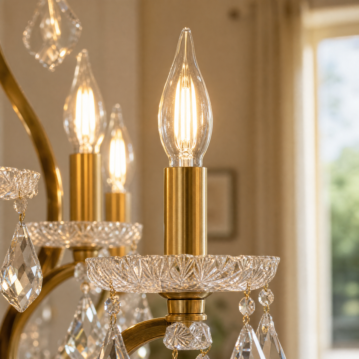 30.7" 15-Light Maria Theresa Crystal Chandelier - Gold