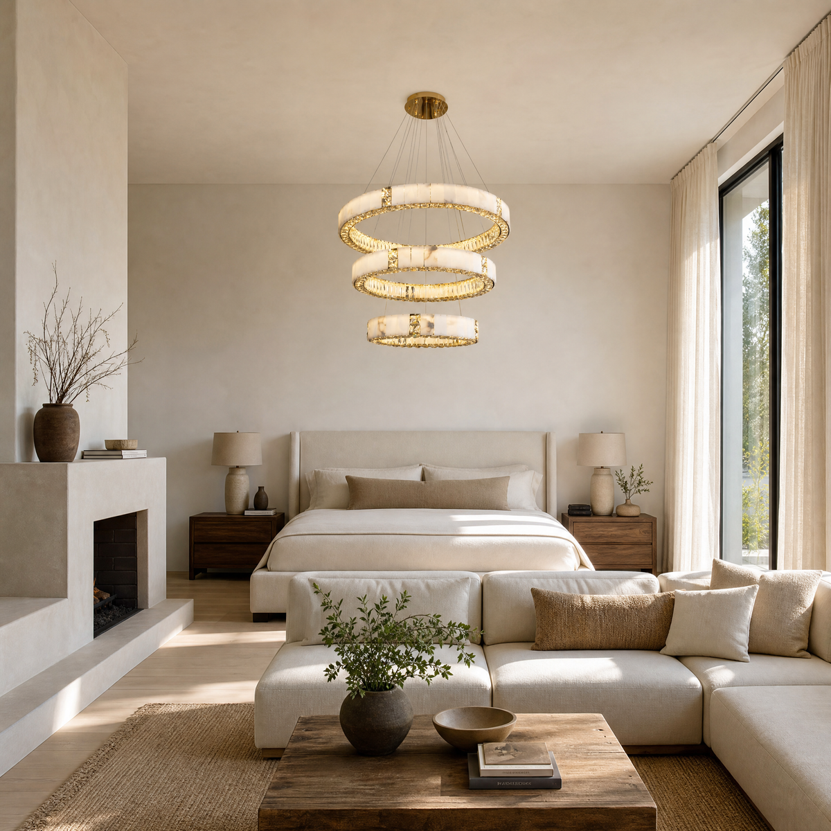 Paeen Modern Tiered Ring Chandelier