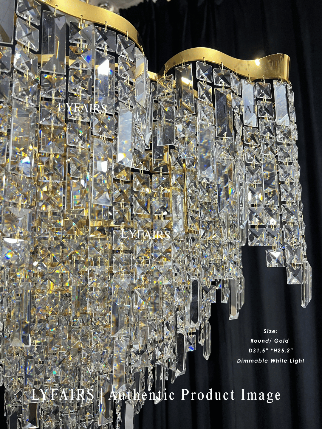 Crystal Tassel Chandelier Set For Living Room/Dining Room/Bedroom
