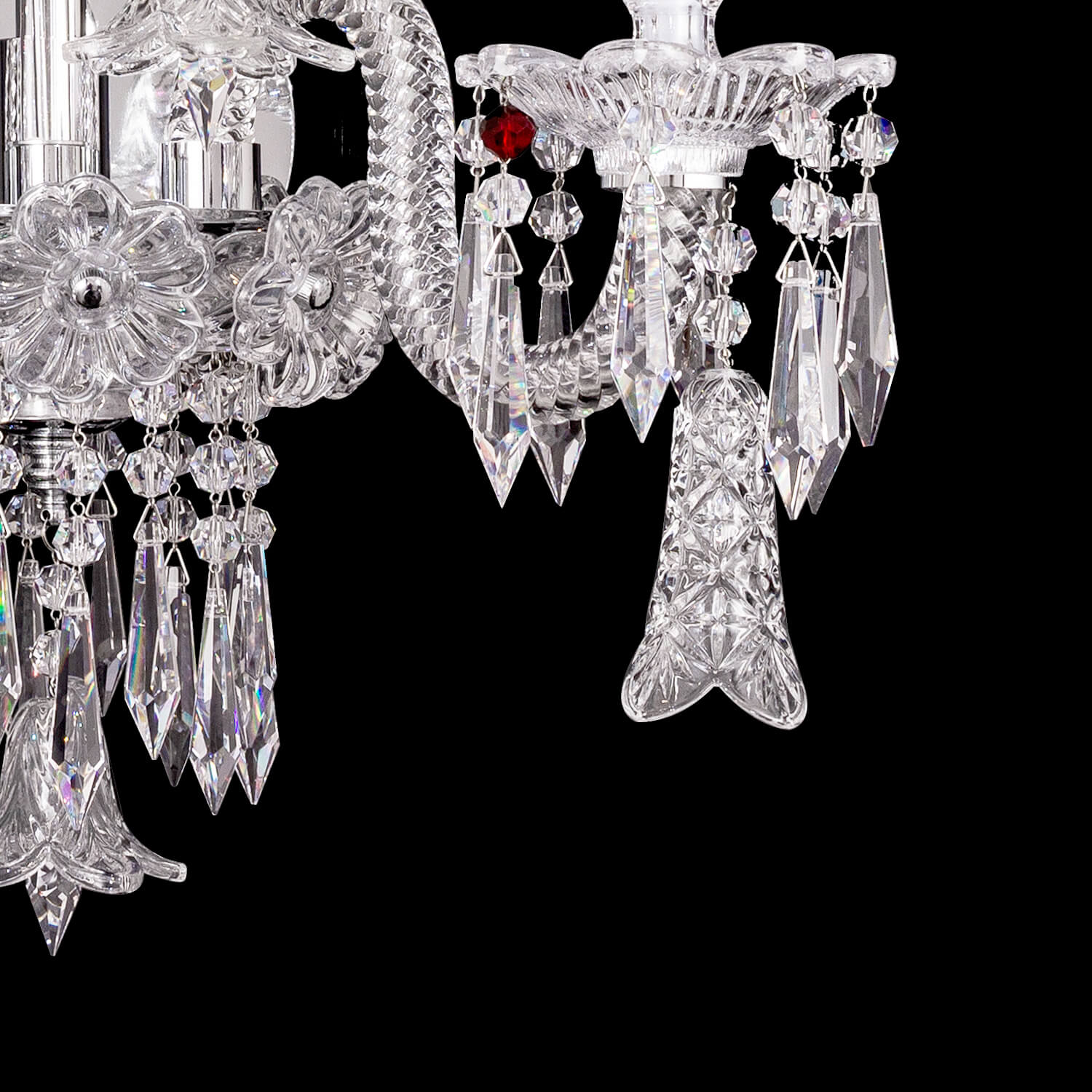 Elegance Candle Crysara Crystal Wall Sconce With Bell
