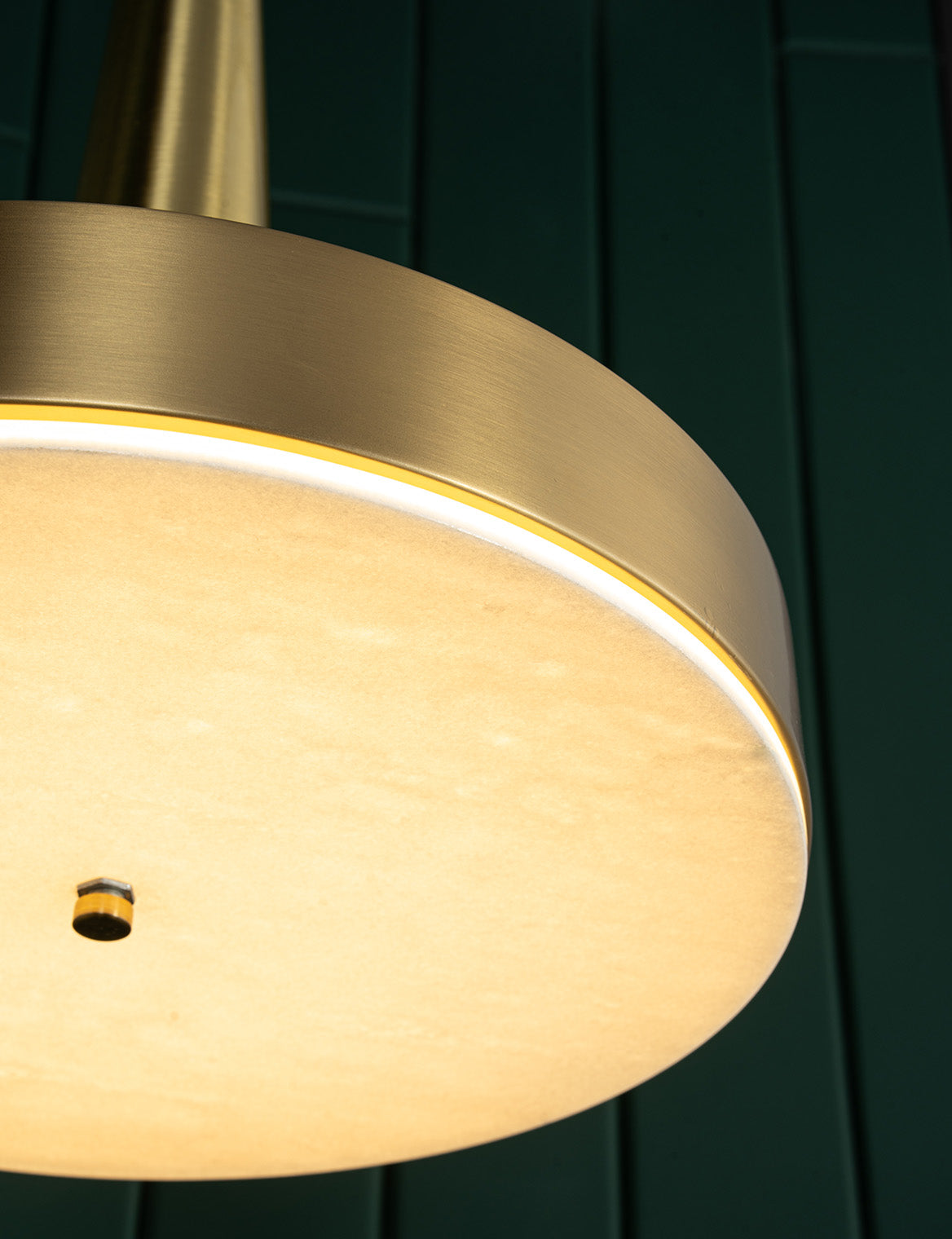 Modern Luxury Stone LED Disc Pendant Chandelier
