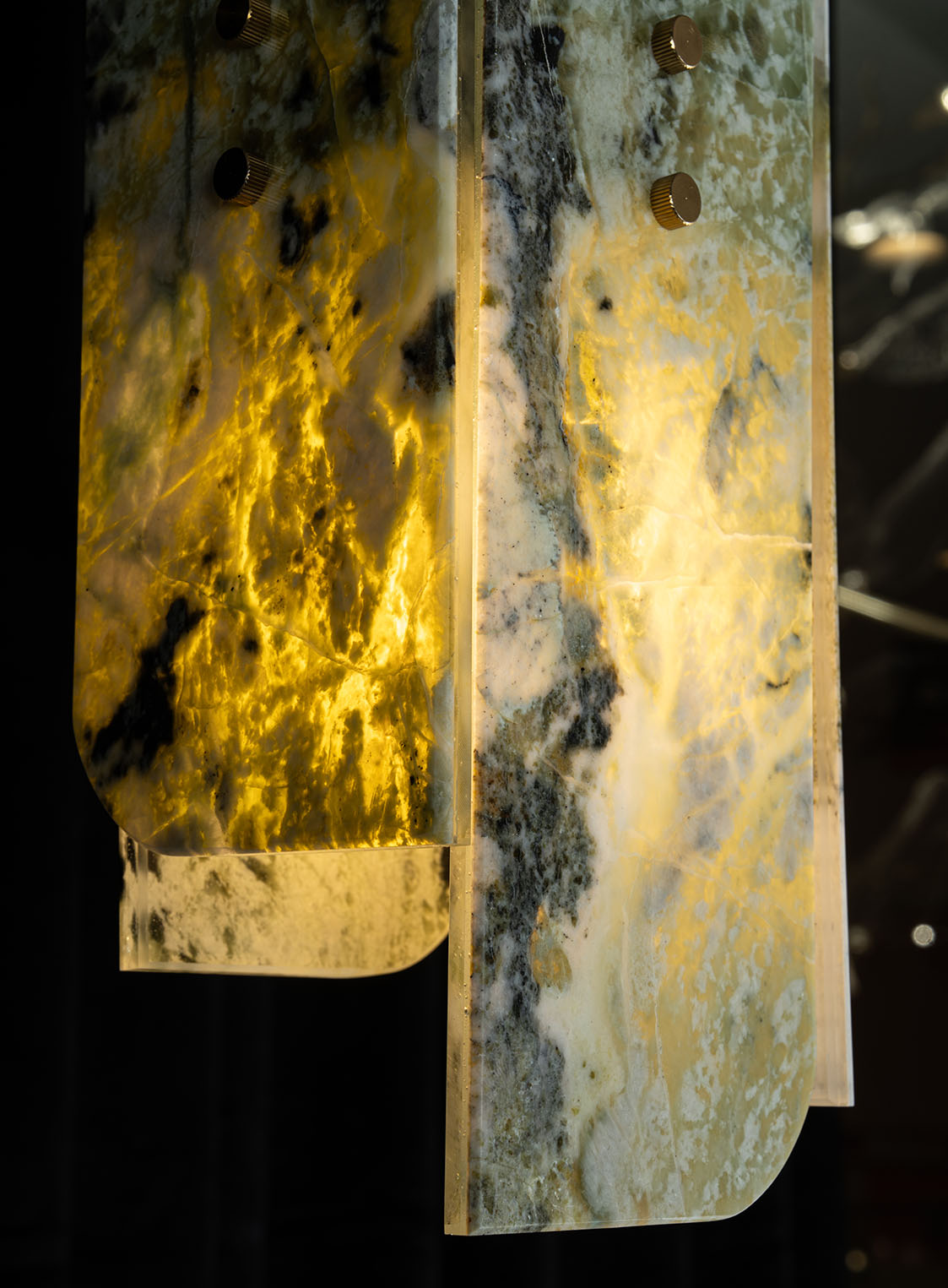 Modern Sculptural LuxuryStone Pendant Light