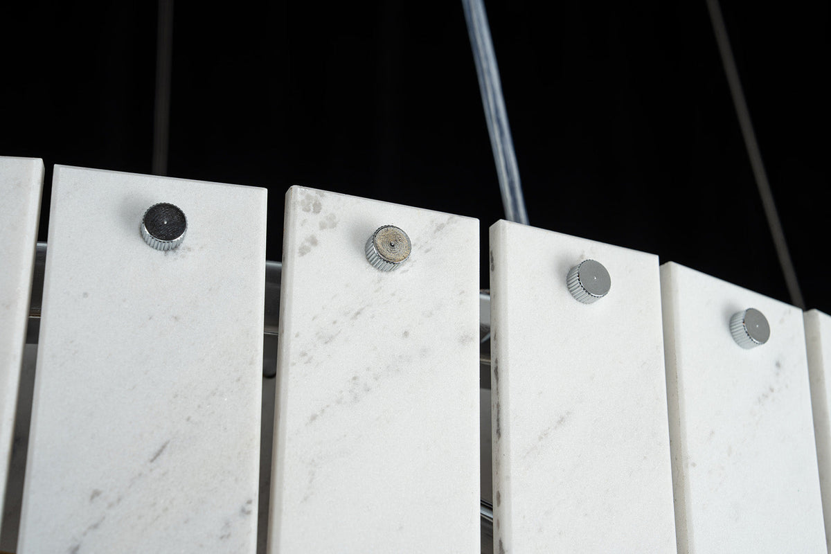 Modern Two-Tier Luxury Stone Round Chandelier