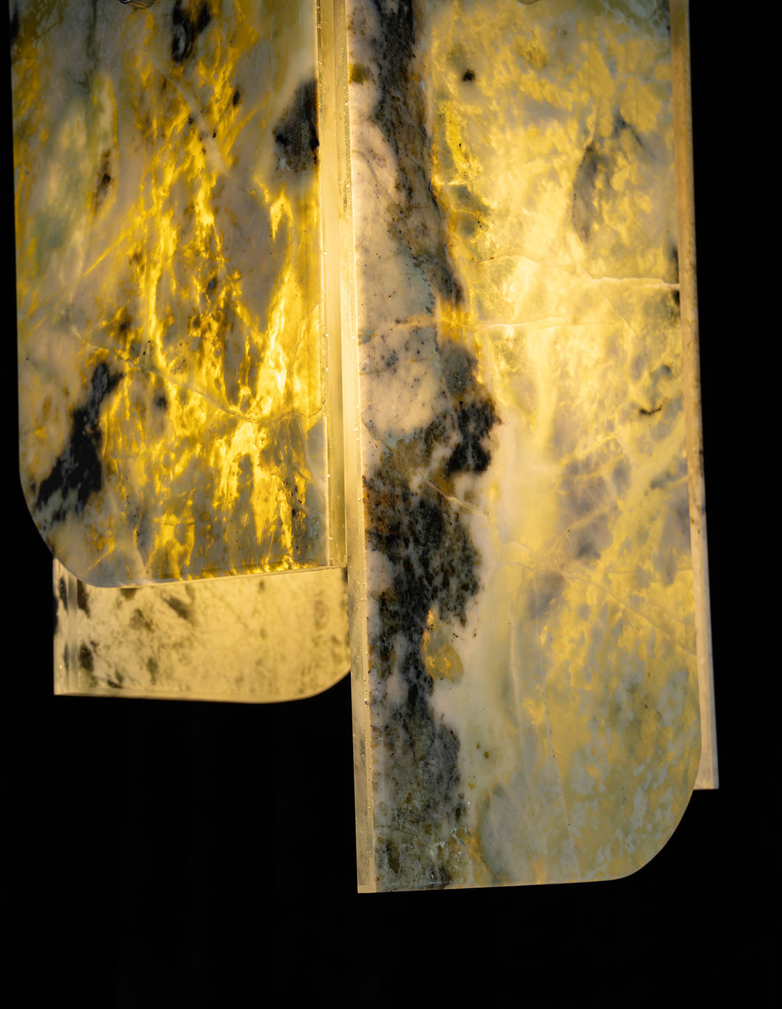 Modern Sculptural LuxuryStone Pendant Light