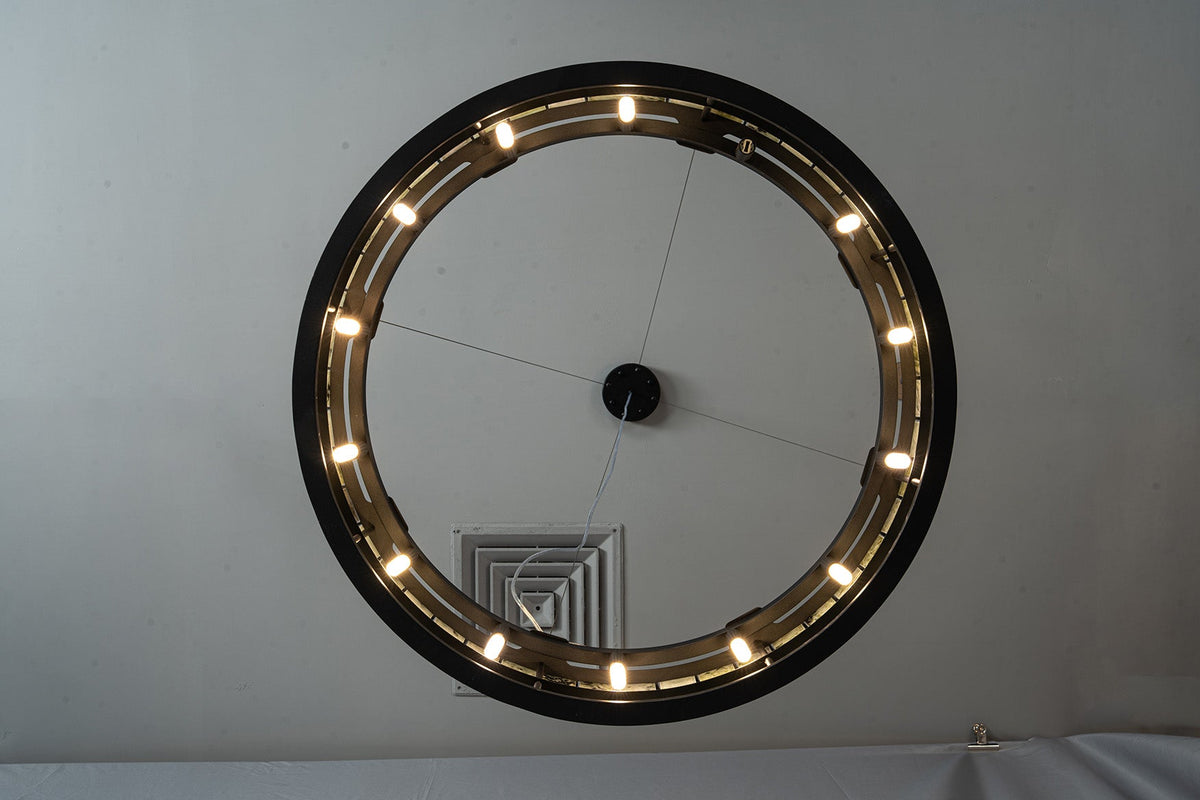 Modern Sculptural Luxury Stone Drum Chandelier