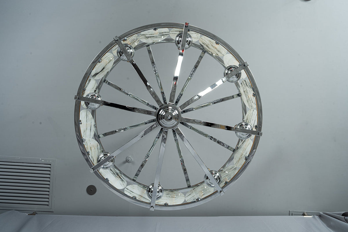 Vintage Lantern Luxury Stone Chandelier