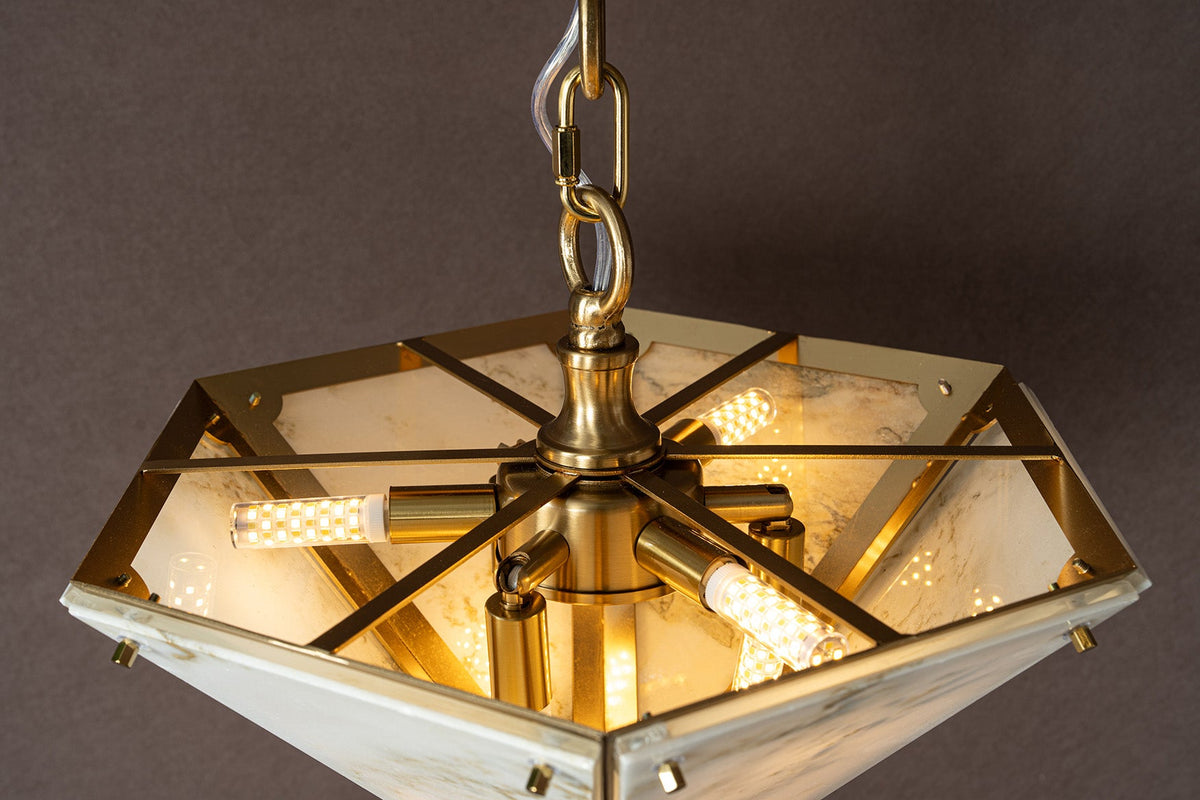 Modern Faceted Luxury stone Chandelier