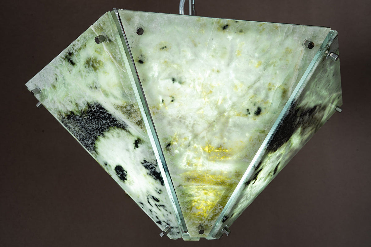 Modern Faceted Luxury stone Chandelier