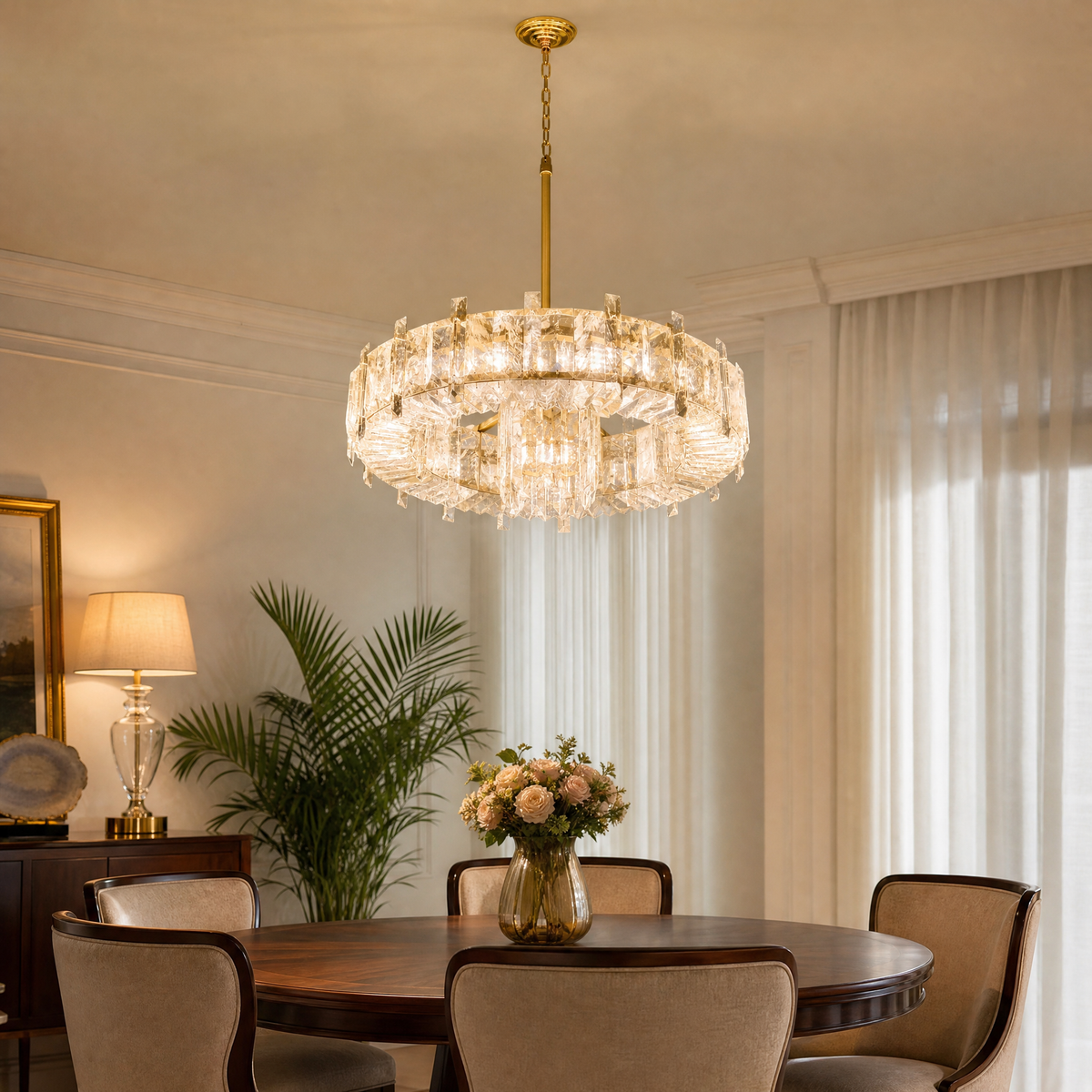 Wynen Rock Crystal Chandelier