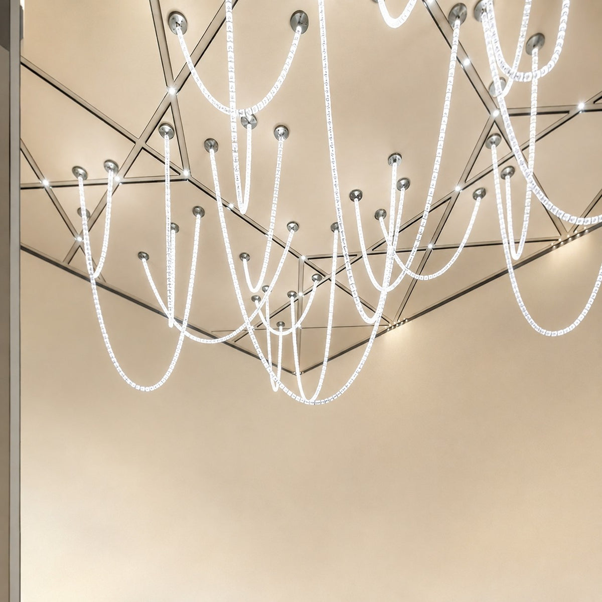 Gabriel Cascade K9 Crystal Chandelier