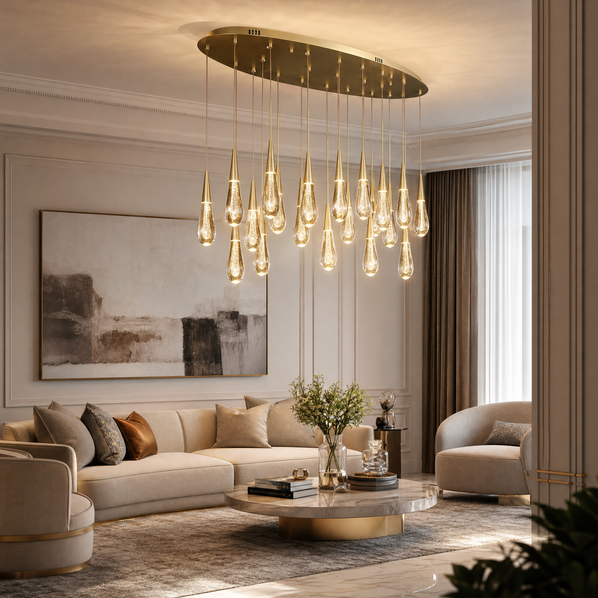 Daria Oval Chandelier