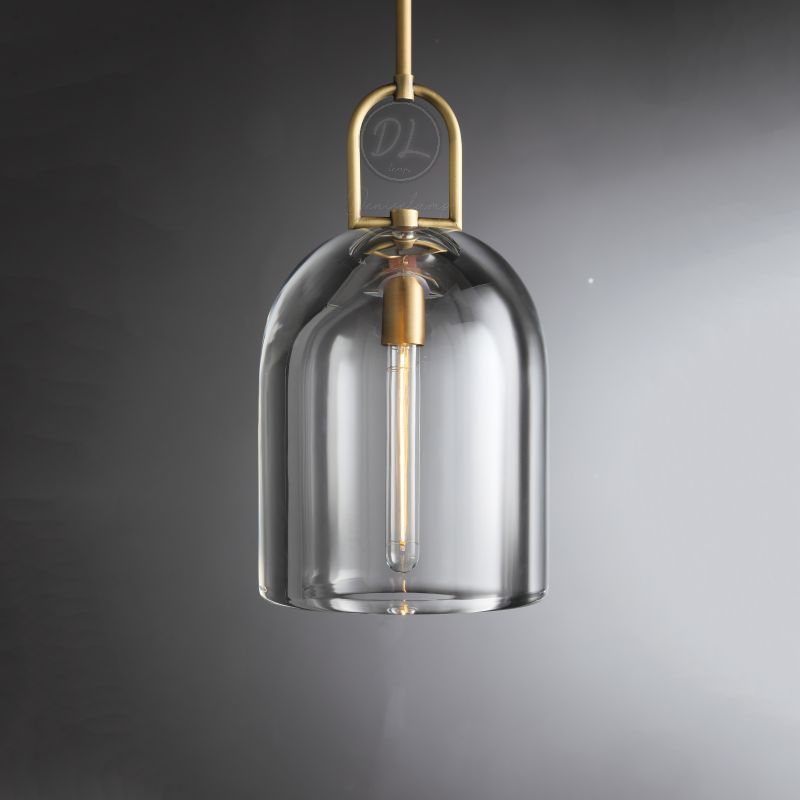 MechFriction Upscale Modern Cloche Pendant Light 5"D,8"D,10"D