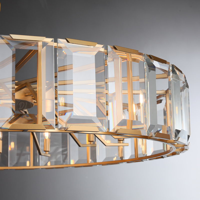 Moonlit Crystal Round Chandelier