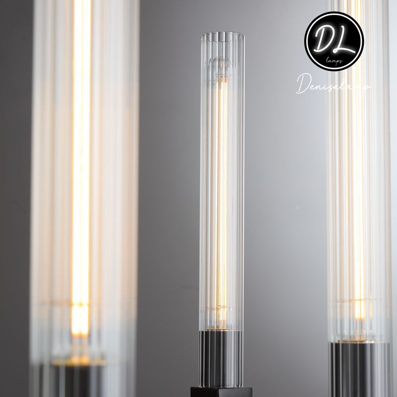 Elegance Modern Flow Stripe Round Chandelier 24"(Custom Size 6 Lights)36"/48"/60"/72"