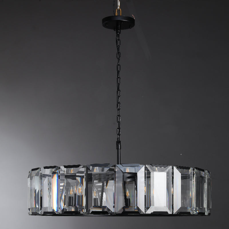 Moonlit Crystal Round Chandelier