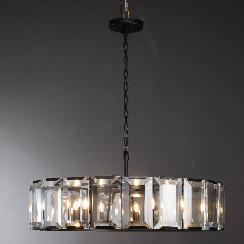 Moonlit Crystal Round Chandelier