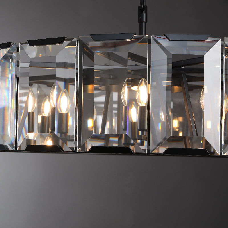 Moonlit Crystal Round Chandelier