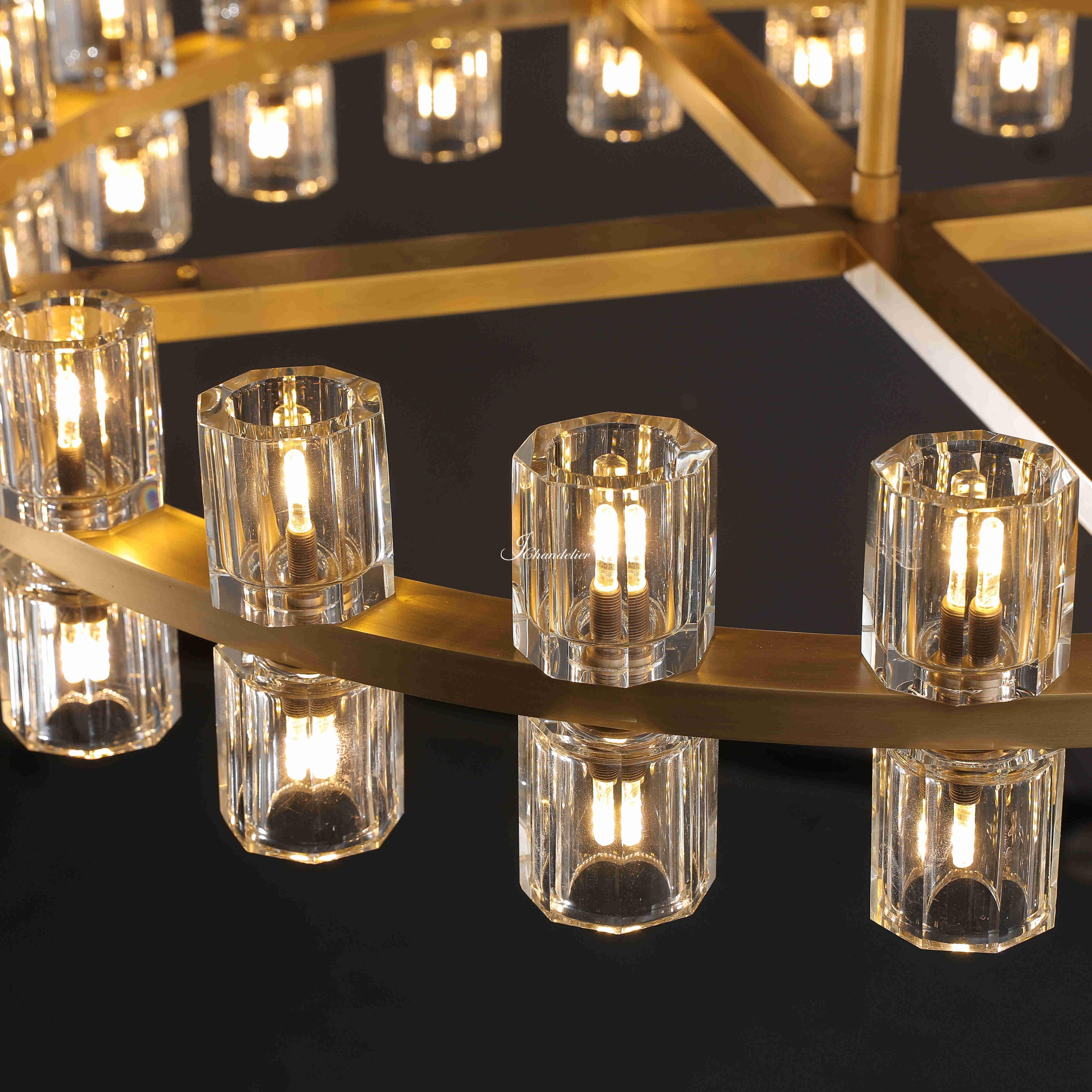 Auraline Crystal Round Chandelier 36", 48"