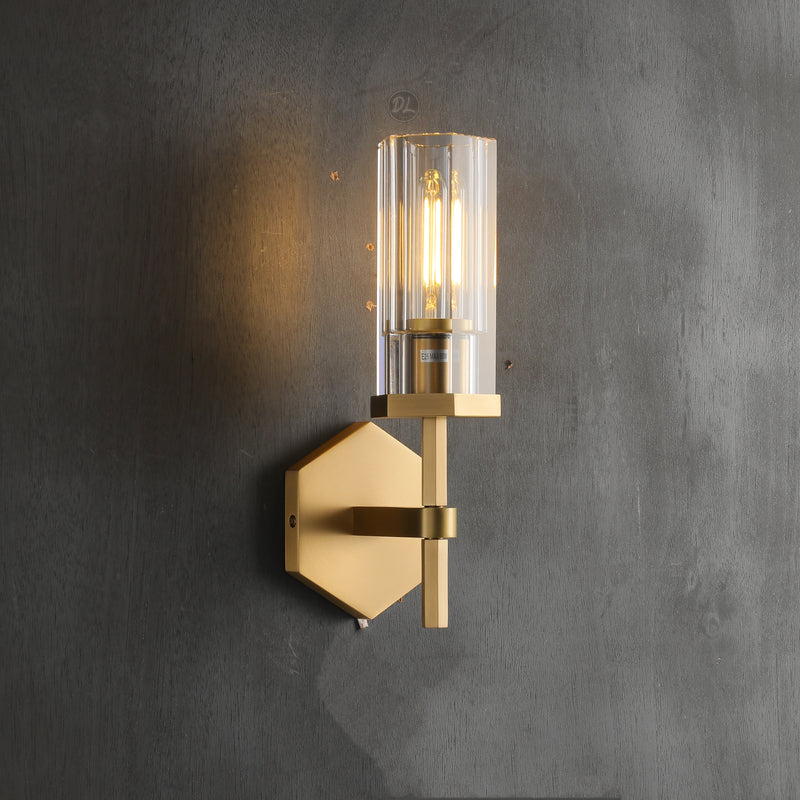 Spark Modern Hexagonal Wall Sconce