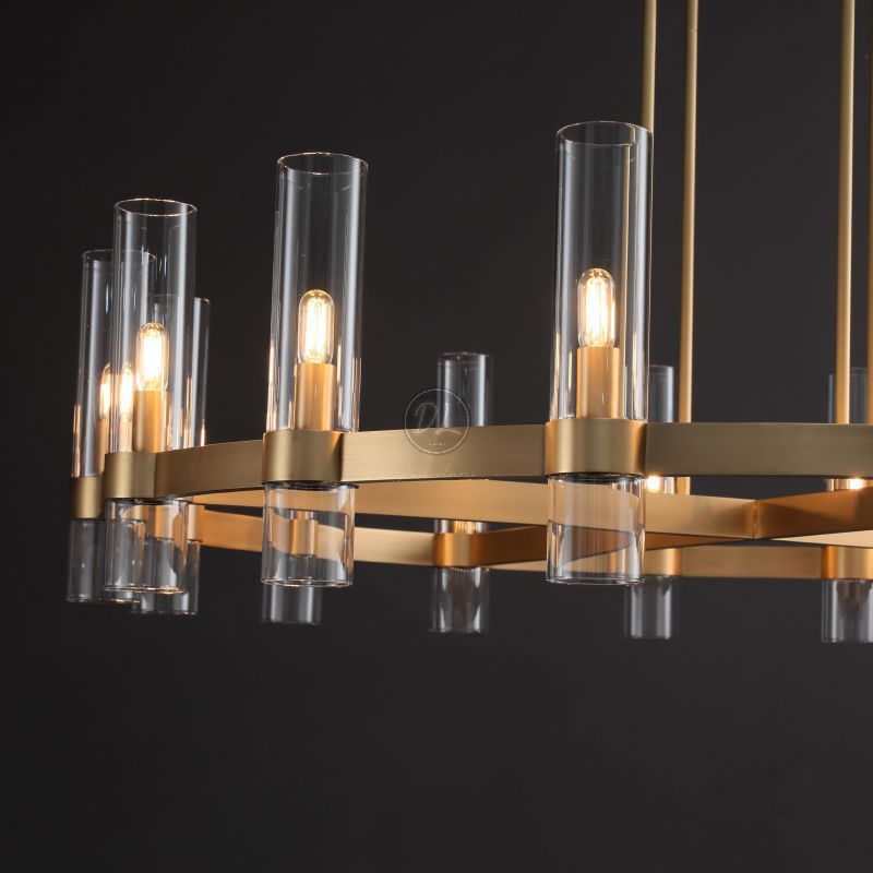 Crystalline Round Chandelier For Art Blown Glass 36"/48/60"/72"