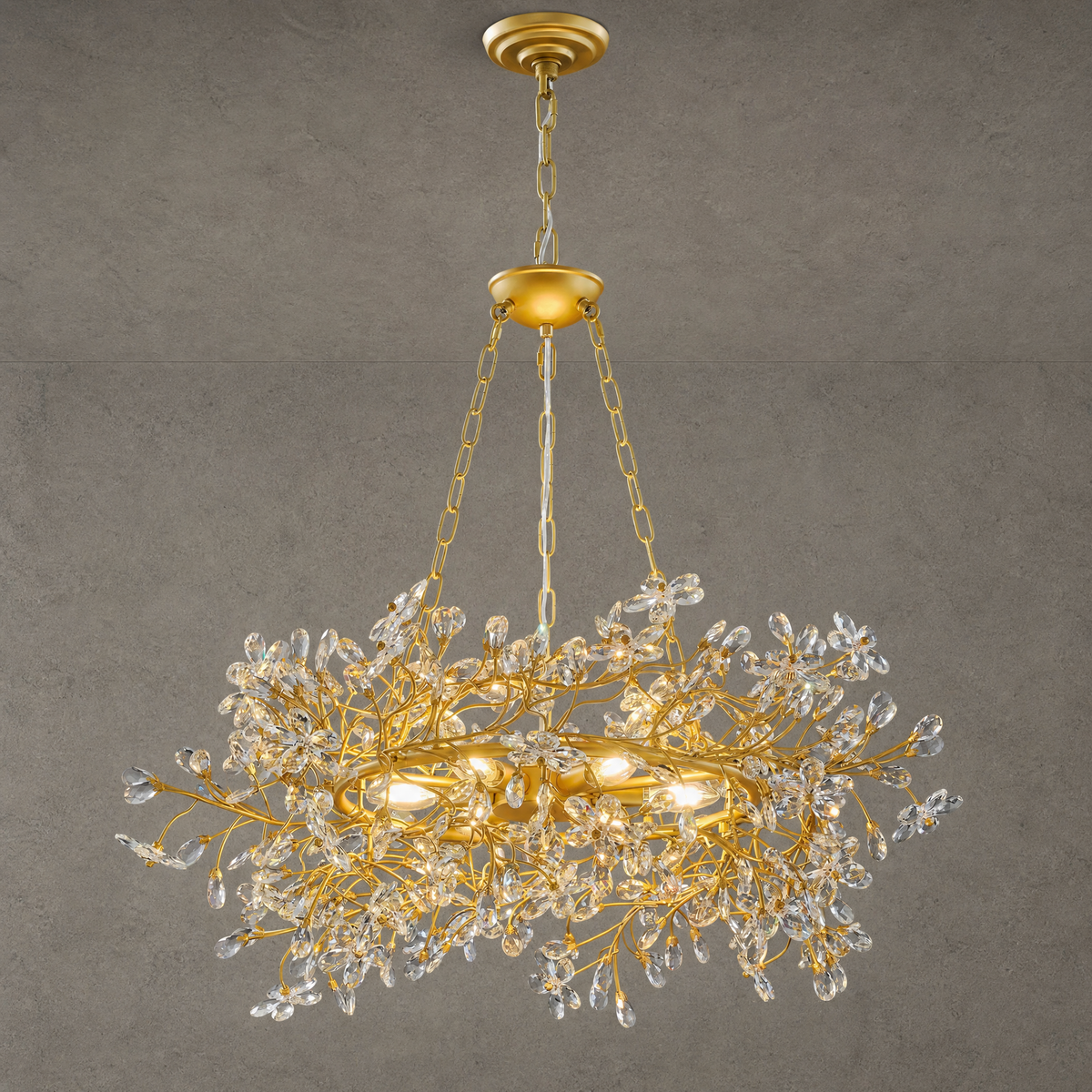 Rowan Twig Round Pendant 31.5"D