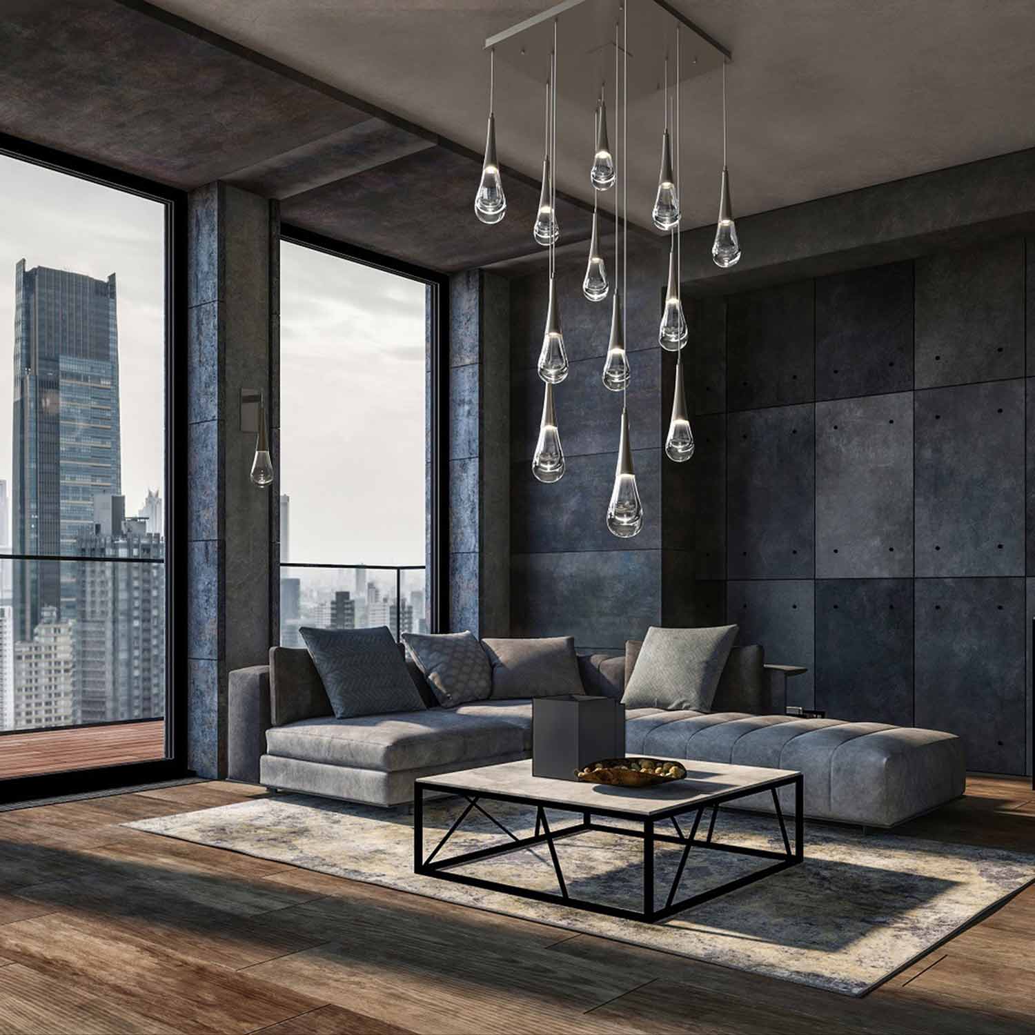 Denno Square Chandelier