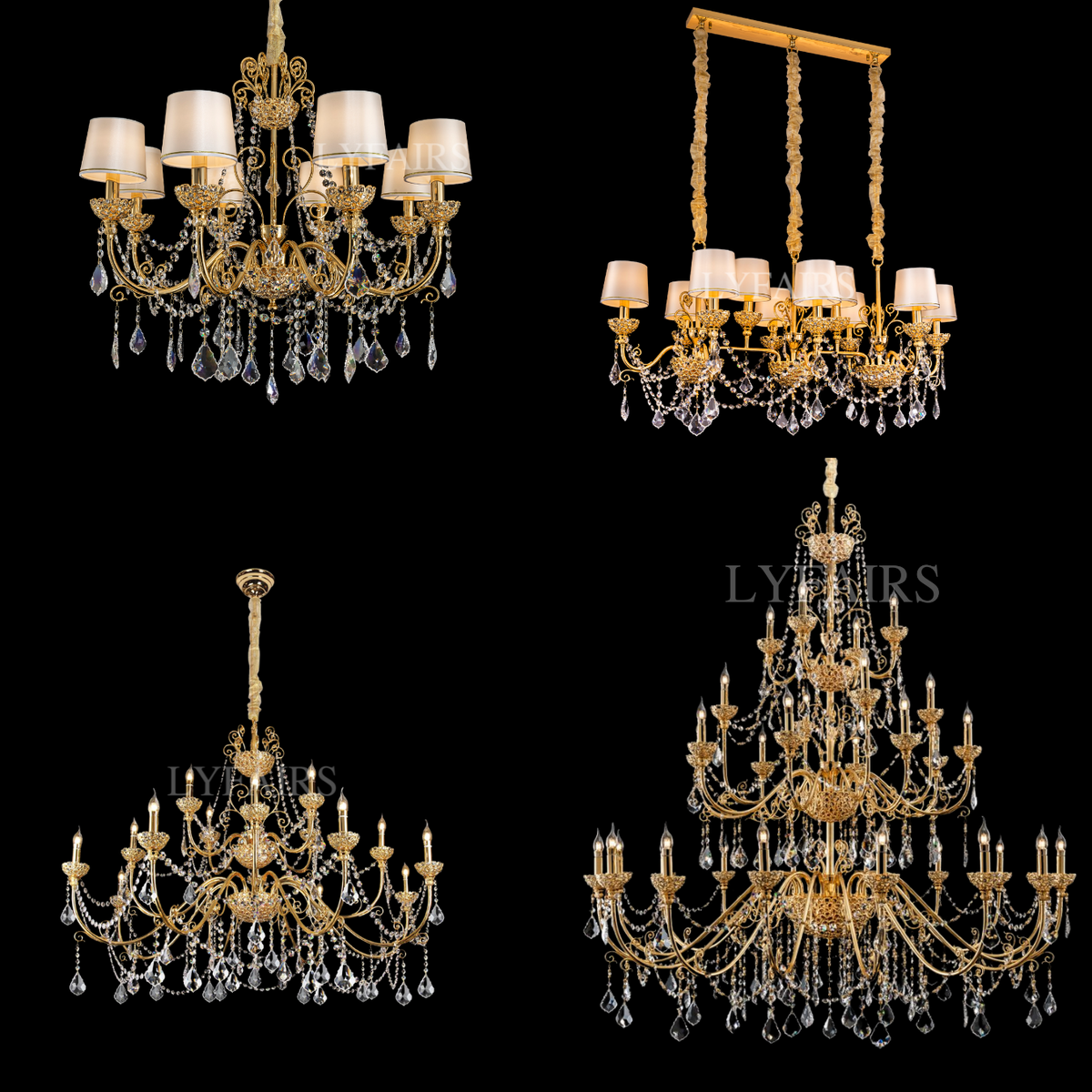 Baroque Revival Crystal Chandelier with Jewelry-Level Craft and Crystals