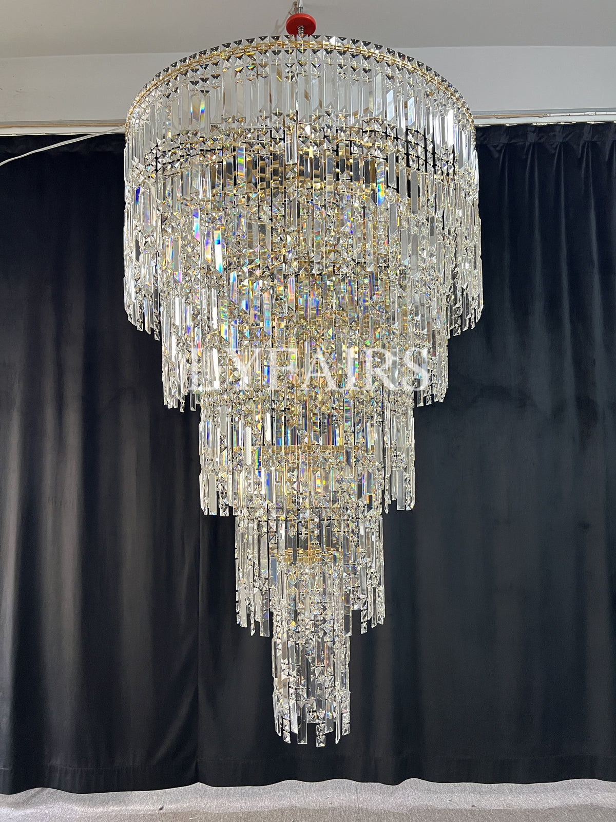 Luxury Multi-layer Crystal Chandelier for Staircase/Foyer