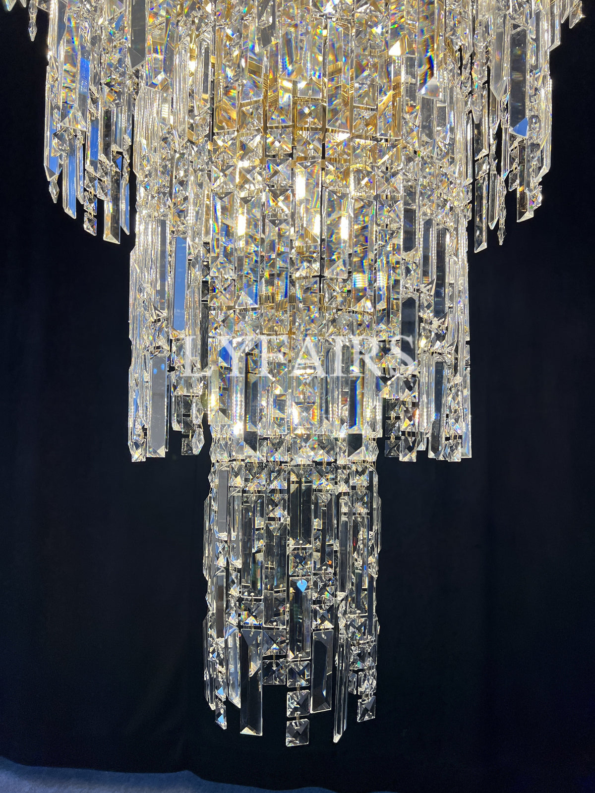 Luxury Multi-layer Crystal Chandelier for Staircase/Foyer