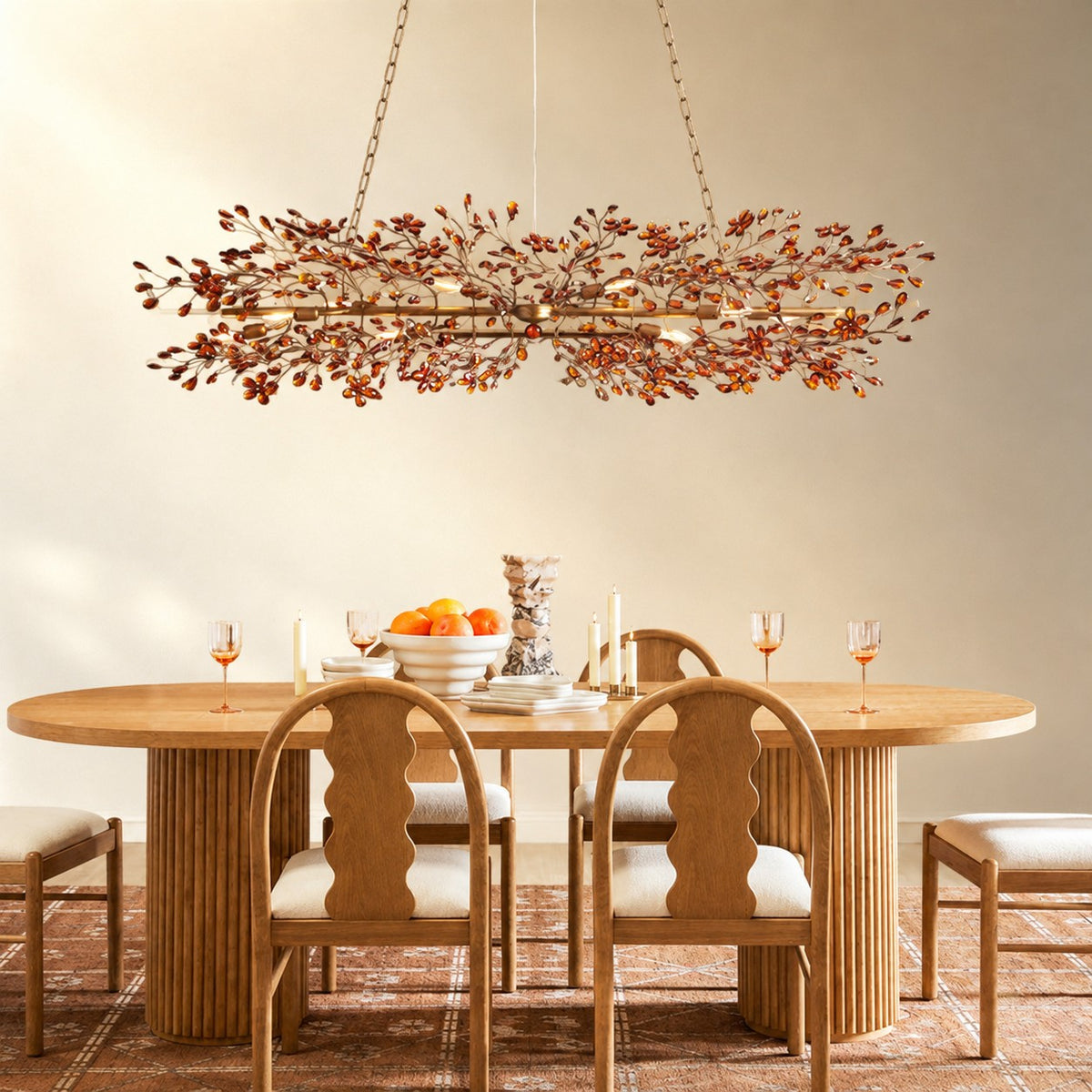 Linear Crystal Chandelier